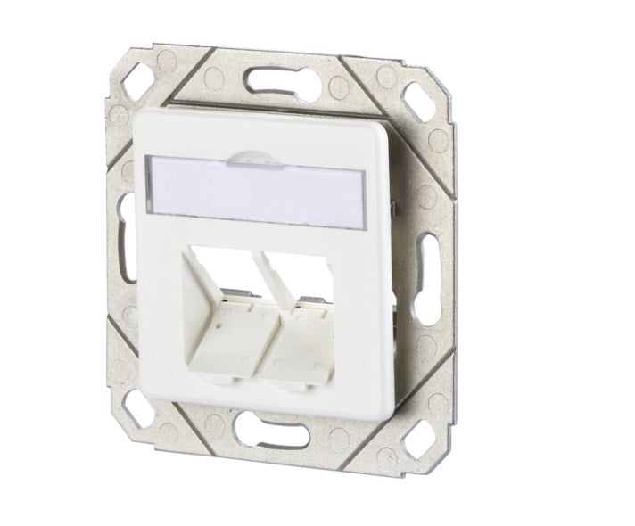 METZ CONNECT Modul Anschlussdose UPk 2 Port unbestückt reinweiß METZ CONNECT Modul Anschlussdose UPk 2 Port unbestückt reinweiß